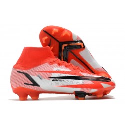 Nike Mercurial Superfly 8 Elite FG Rouge Piment Noir Fantôme Orange Total
