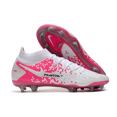 Nike Phantom GT Elite DF FG Crampons Blanc Rose