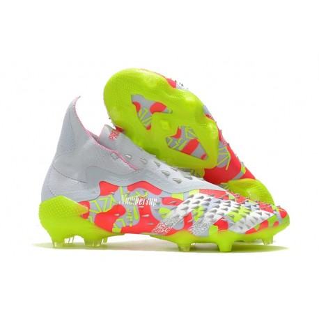 adidas Predator Freak + FG/ AG Blanc Orange Volt