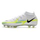 Nike Phantom GT II Elite DF FG Ballon Gris Bleu Foncé Marina