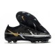 Chaussure Nike Phantom GT II Elite FG Noir Gris Foncé Métallique Or Métallique