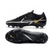 Chaussure Nike Phantom GT II Elite FG Noir Gris Foncé Métallique Or Métallique