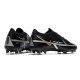 Chaussure Nike Phantom GT II Elite FG Noir Gris Foncé Métallique Or Métallique