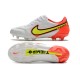 Crampons Nike Tiempo Legend 9 Elite FG Blanc Volt Carmin