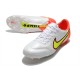 Crampons Nike Tiempo Legend 9 Elite FG Blanc Volt Carmin