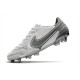Crampons Nike Tiempo Legend 9 Elite FG Blanc Gris