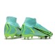 Chaussures Nike Mercurial Superfly VIII Elite SG Impulse - Turquoise Vert