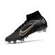 Chaussures Nike Mercurial Superfly VIII Elite SG Noir Or Métallique Argent Métallique