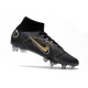 Chaussures Nike Mercurial Superfly VIII Elite SG Noir Or Métallique Argent Métallique