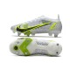 Nike Mercurial Vapor 14 Elite SG-Pro Silver Safari - Blanc Noir Argenté Jaune Fluo