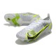 Nike Mercurial Vapor 14 Elite SG-Pro Silver Safari - Blanc Noir Argenté Jaune Fluo