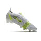 Nike Mercurial Vapor 14 Elite SG-Pro Silver Safari - Blanc Noir Argenté Jaune Fluo