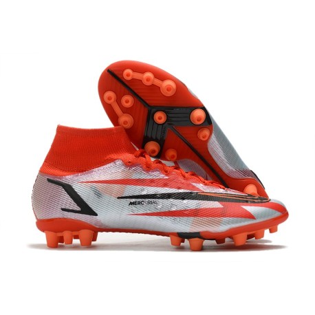 Nike Mercurial Superfly VIII Elite AG-Pro Rouge Piment Noir Fantôme Orange Total