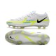 Crampons Foot Nike Phantom GT II Elite FG Ballon Gris Bleu Foncé Marina