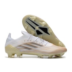 adidas X Speedflow.1 FG Homme Blanc Noir Mélange Or Métallique