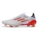 Crampon adidas X Speedflow+ FG Blanc Acier Métallique Rouge Solaire