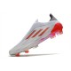 Crampon adidas X Speedflow+ FG Blanc Acier Métallique Rouge Solaire