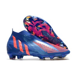 adidas Crampon Predator Edge + FG Bleu Rouge