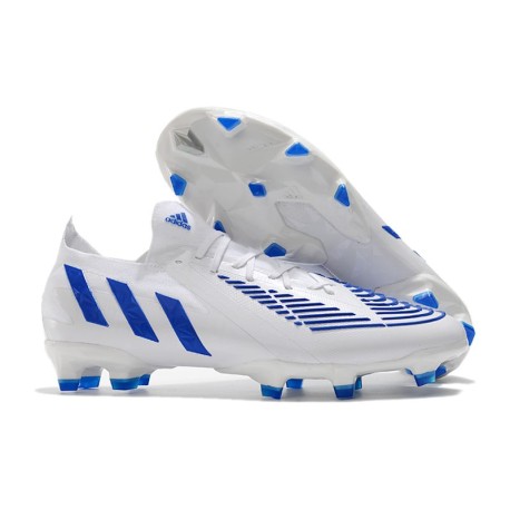 adidas Predator Edge.1 FG Low Cut Blanc Bleu Hi Res