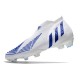 adidas Crampon Predator Edge + FG Blanc Bleu Hi Res Blanc