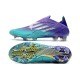 Crampon adidas X Speedflow+ FG Violet Rush Argent Métallique Menthe Rush