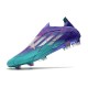 Crampon adidas X Speedflow+ FG Violet Rush Argent Métallique Menthe Rush