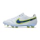 Crampons Nike Tiempo Legend 9 Elite FG Blanc Bleu