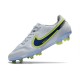Crampons Nike Tiempo Legend 9 Elite FG Blanc Bleu