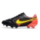 Crampons Nike Tiempo Legend 9 Elite FG Noir Jaune Rouge
