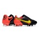 Crampons Nike Tiempo Legend 9 Elite FG Noir Jaune Rouge