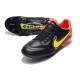 Crampons Nike Tiempo Legend 9 Elite FG Noir Jaune Rouge