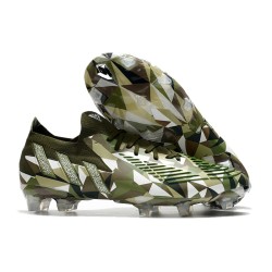 adidas Predator Edge.1 FG Low Cut Swarovski - Vert Argenté Vert