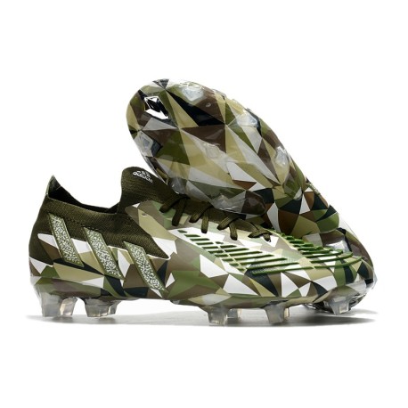adidas Predator Edge.1 FG Low Cut Swarovski - Vert Argenté Vert