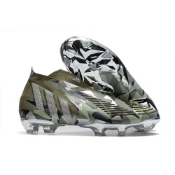 adidas Crampon Predator Edge + FG Swarovski - Vert Argenté Vert ÉDITION LIMITÉE
