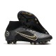 Nike Mercurial Superfly VIII Elite AG-Pro Noir Or Métallique Argent Métallique