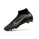 Nike Mercurial Superfly VIII Elite AG-Pro Noir Or Métallique Argent Métallique