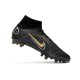 Nike Mercurial Superfly VIII Elite AG-Pro Noir Or Métallique Argent Métallique