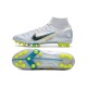 Nike Mercurial Superfly VIII Elite AG-Pro Ballon Gris Bleu Foncé