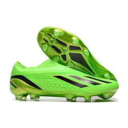 adidas X Speedportal+ FG Chaussures Vert Solaire Noir Jaune Solaire