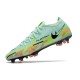 Crampons Nike Phantom GT II Elite FG Vert Solaire Noir Jaune Solaire
