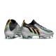 adidas Predator Edge.1 FG Low Cut Argent Métallique Noir Jaune Solaire