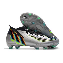 adidas Predator Edge.1 FG Nouvelle Argent Métallique Noir Jaune Solaire