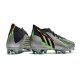 adidas Predator Edge.1 FG Nouvelle Argent Métallique Noir Jaune Solaire