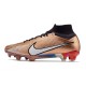 Nike Zoom Mercurial Superfly 9 Elite FG Bronze Blanc Bleu