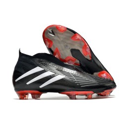 adidas Crampon Predator Edge + FG Noir Blanc Rouge