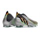 adidas Crampon Predator Edge + FG Argent Métallique Noi Jaune Solaire