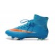 Nike Mercurial Superfly FG Chaussure de Football Homme Bleu Orange