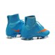 Nike Mercurial Superfly FG Chaussure de Football Homme Bleu Orange