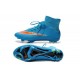 Nike Mercurial Superfly FG Chaussure de Football Homme Bleu Orange