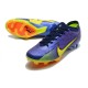 Nike Air Zoom Mercurial Vapor 15 Elite FG Violet Jaune